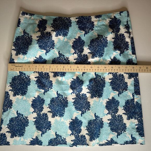 Vineyard Vines Womens Blue Coral Skirt Sz 8 | Nautical Beachy Vacation Preppy - Picture 8 of 9